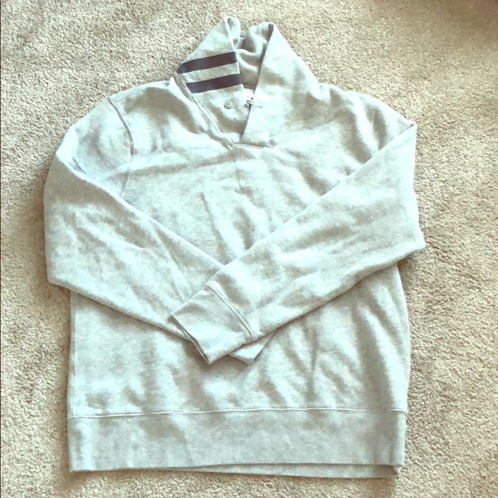men’s jcrew shawl collar sweatshirt